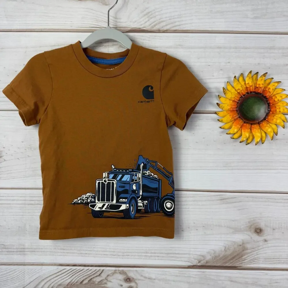 Carhartt Toddler Truck Graphic Tee Short Sleeve T Shirt Size 2T